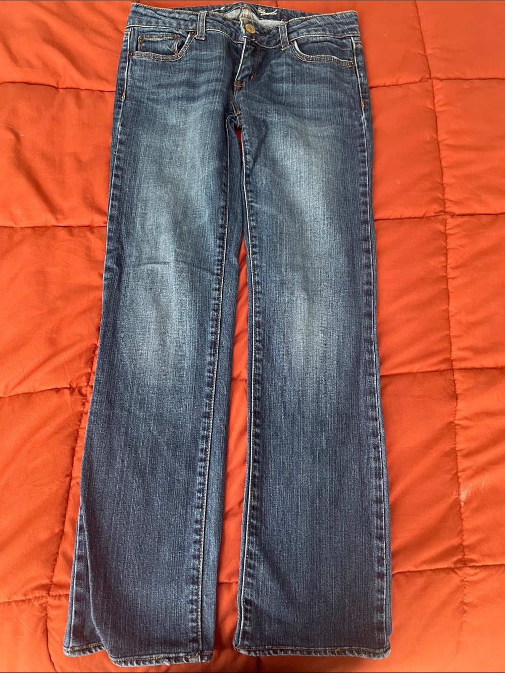 American Eagle Outfitters Straight Leg Jeans in Blue